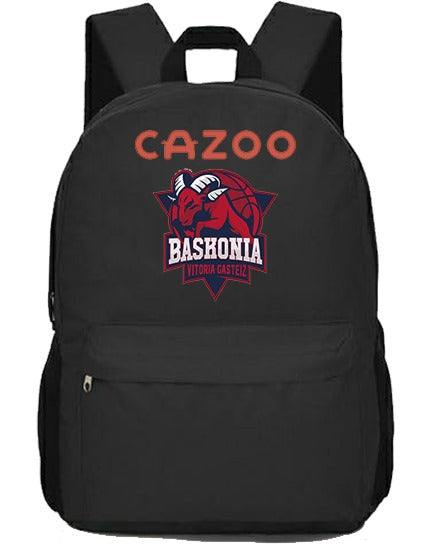 MOCHILA CAZOO BASKONIA HOMBRE Y MUJER COLOR NEGRO