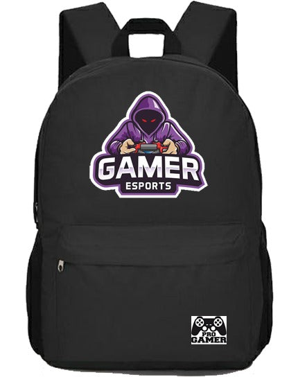 MOCHILA GAMER HOMBRE Y MUJER COLOR NEGRO