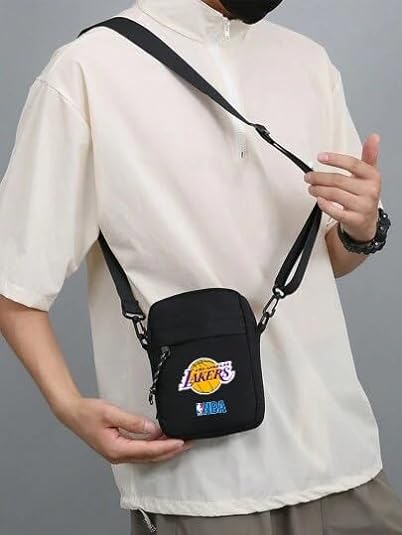 LAKERS BANDOLERA DE HOMBRO LAKERS CARTERA BOLSO PARA MOVIL