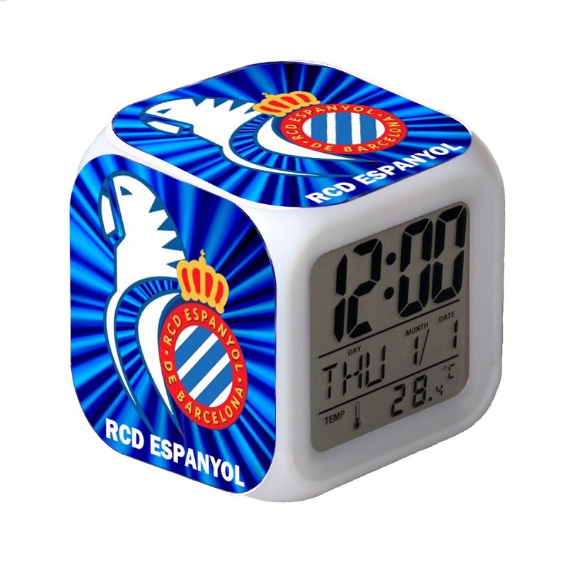 RELOJ DESPERTADOR RCD ESPANYOL