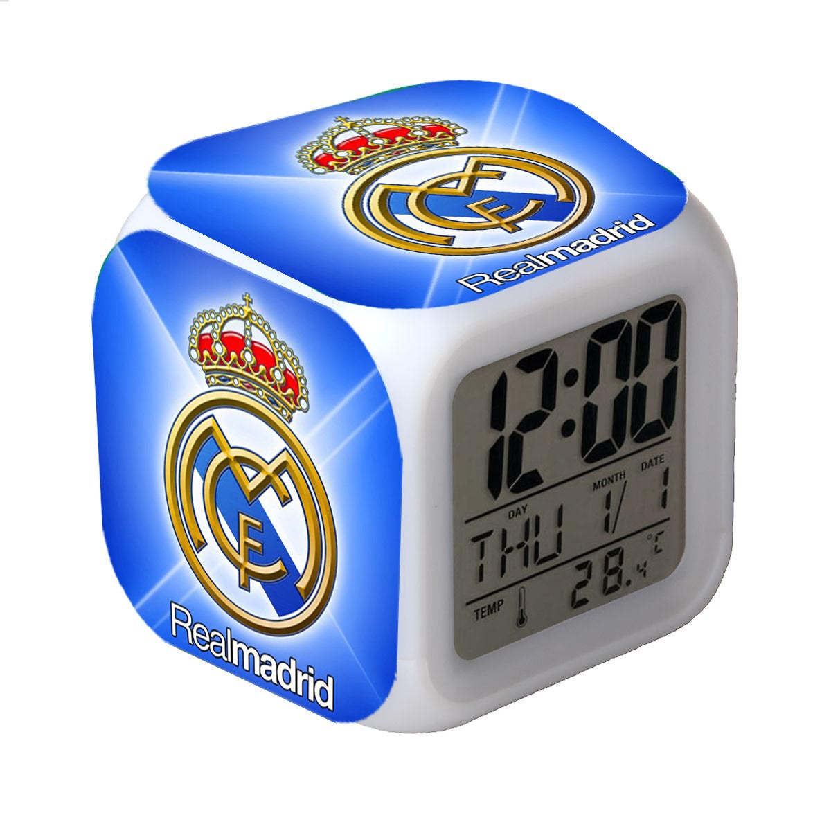 RELOJ DESPERTADOR REAL MADRID