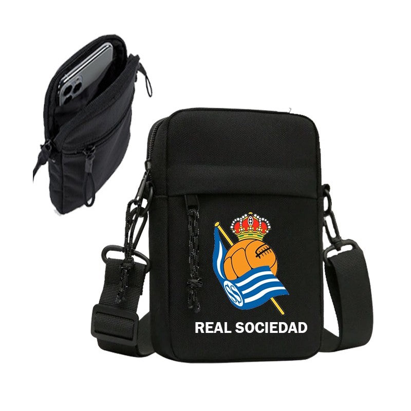 REAL SOCIEDAD BANDOLERA DE HOMBRO REAL SOCIEDAD CARTERA BOLSO PARA MOVIL